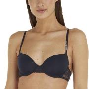 Tommy Hilfiger BH Lace Trim Balconette Bra Marine C 85 Dame