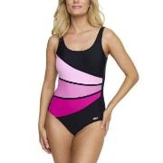 Damella Laura Chlorine Resistant Swimsuit Svart/Rosa 38 Dame
