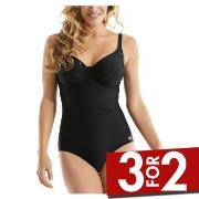 Damella Liza Swimsuit Svart F 38 Dame