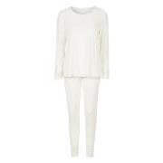 Damella Viscose Plain Pyjamas Set Elfenben viskose Small Dame