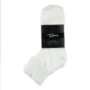 Topeco Strømper 6P Mid Cut Sport Socks Hvit polyamid Str 40/45 Herre