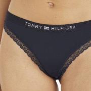 Tommy Hilfiger Truser Tonal Logo Lace Thong Marine X-Small Dame