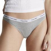 Calvin Klein Truser Modern Logo Thong Grå bomull X-Large Dame