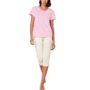 Triumph Pyjama Set X 01 Rosa/Hvit bomull 36 Dame