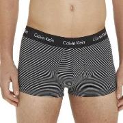 Calvin Klein 3P Cotton Stretch Low Rise Trunks Svart stripet bomull La...