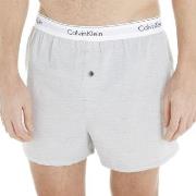 Calvin Klein 2P Modern Cotton Woven Slim Fit Boxer Svart/Grå vevd bomu...