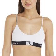 Calvin Klein BH CK96 Unlined Bralette Hvit bomull Small Dame