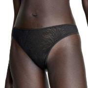 Calvin Klein Truser Sheer Marquisette Lace Thong Svart polyamid Large ...