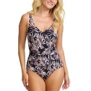 Damella Julia Basic Swimsuit Svart mønstret 38 Dame