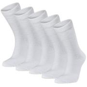 Seger Strømper 5P Basic Cotton Socks Hvit Str 39/42