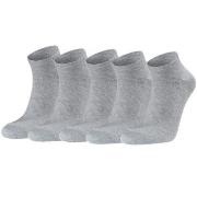 Seger Strømper 5P Low Cotton Socks Grå Str 39/42