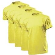 Stedman 4P Comfort Men T-shirt Gul bomull 3XL Herre