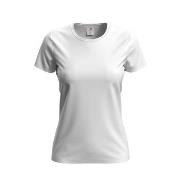 Stedman Comfort-T Crew Neck T-shirt Hvit bomull Medium Dame