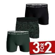 Björn Borg 3P Cotton Stretch Boxer 1565 Svart/Grønn bomull XX-Large He...