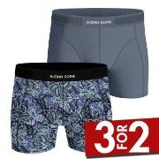 Björn Borg 2P Premium Cotton Stretch Boxer 2354 Blå Mønster bomull Med...