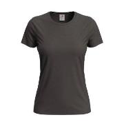 Stedman Classic Women T-shirt Mørkbrun  bomull X-Small Dame