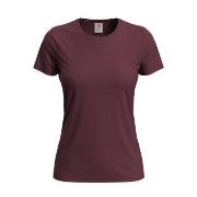 Stedman Classic Women T-shirt Vinrød  bomull X-Large Dame