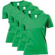 Stedman 4P Classic Women T-shirt Grønn bomull X-Small Dame
