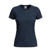 Stedman Classic Women T-shirt Mørkblå bomull Small Dame