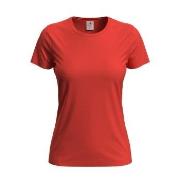 Stedman 4P Classic Women T-shirt Oransje/Rød bomull Medium Dame
