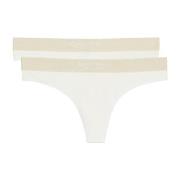Marc O Polo Casual Thong Truser 2P Hvit bomull Small Dame