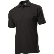 Stedman Polo Men Svart bomull 4XL Herre