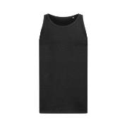 Stedman Tank Top For Men Svart bomull Large Herre