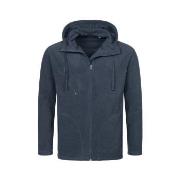 Stedman Hooded Fleece Jacket For Men Mørkblå polyester Small Herre