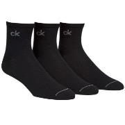 Calvin Klein Strømper 3P Nick Quarter Sock Svart Str 40/46 Herre