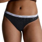 Calvin Klein Truser Lace Thong Svart polyamid Medium Dame