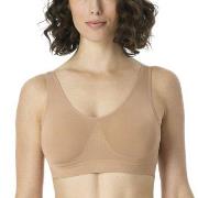 Schiesser BH Bustier Removable Pads Bra Beige polyamid X-Large Dame