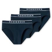 Schiesser 3P 95-5 Organic Cotton Rio Brief Marine bomull Small Herre