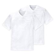 Schiesser 2P Essentials American T-shirts V-neck Hvit bomull Large Her...