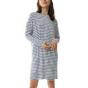 Mey Cyra Nightshirt Hvit/Marine XX-Large Dame