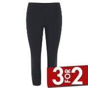 Decoy Capri Leggings Svart økologisk bomull X-Large Dame