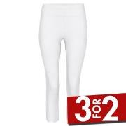 Decoy Capri Leggings Hvit økologisk bomull XX-Large Dame