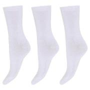 Decoy Strømper 3P Cotton Socks Hvit Strl 37/41 Dame