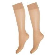 Decoy Strømper 2P Soft Lux 15 DEN Knee-high Socks Sand polyamid One Si...