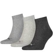 Puma Strømper 3P Quarter Socks Grå Str 47/49