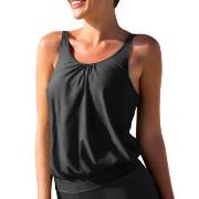 Wiki Loose Tankini Top Svart E/F XXL Dame