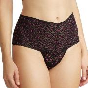 Hanky Panky Truser 3P Cross Dyed Leopard Retro Thong Svart/Rosa One Si...