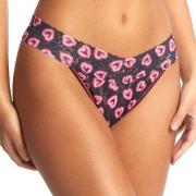 Hanky Panky Truser 2P Printed Original Rise Thong Svart/Rosa nylon One...