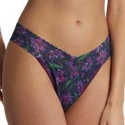 Hanky Panky Truser 2P Printed Original Rise Thong Mørkelilla nylon One...