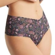 Hanky Panky Truser 2P Signature Lace Print Retro Thong Svart blomstre ...