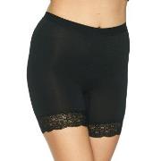 Lady Avenue Bamboo Short Leggings With Lace Svart Bambus Small Dame