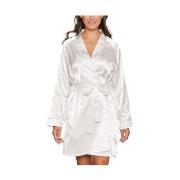 Lady Avenue Satin Short Kimono Benhvit X-Small Dame