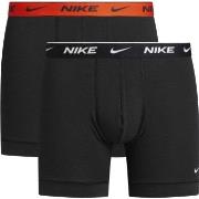 Nike 4P Cotton Stretch Boxer Brief Svart/Oransje bomull X-Large Herre