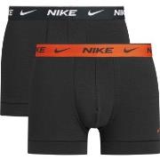 Nike 4P Everyday Cotton Stretch Trunk Svart/Oransje bomull Medium Herr...