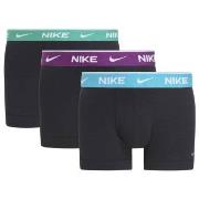 Nike 9P Everyday Essentials Cotton Stretch Trunk D1 Svart m Lilla bomu...