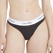 Calvin Klein Truser 2P Modern Cotton Thong Svart Small Dame